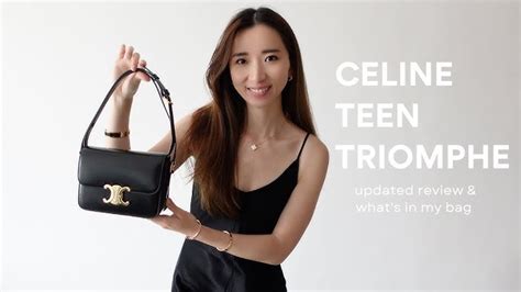 celine triomphe price increase|Celine teen triomphe review.